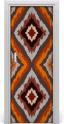 Produktbild von Tulup Türaufkleber 75x205 cm Dekorative Aufkleber Selbstklebend Wasserdichte Tapete Abnehmbar Schlafzimmer Wohnzimmer Wohnkultur - Hintergrund Retro-Haus