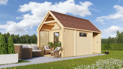 Produktbild von Fjordholz Gartenhaus Modell Alex 44