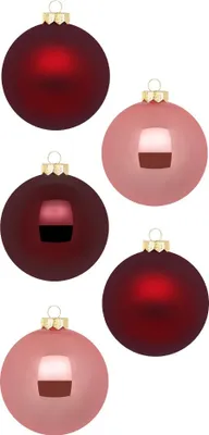 Produktbild von Weihnachtskugeln Glas 4cm 36 Stück - Vintage Rose