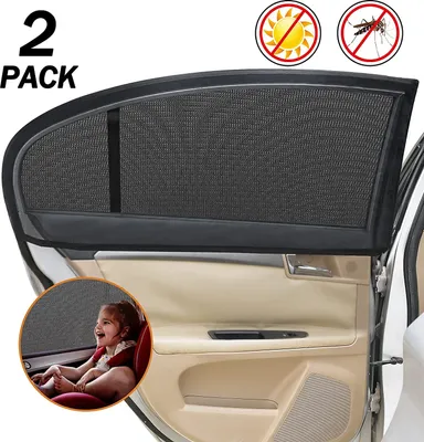 Produktbild von Autofenster-Sonnenschutz, 2er-Pack Sonnenschutz für die Heckscheibe des Autos und Sichtschutz