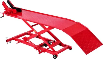 Zdjęcie produktu dla Podnośnik hydrauliczny do motocykli o udźwigu 1000 funtów, stojak do podnoszenia motocykli terenowych i quadów