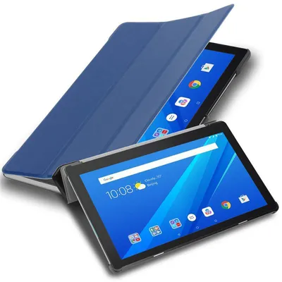 Produktbild von Cadorabo Hülle für Lenovo Tab M10 (10.1 Zoll) TB-X505F Tablet Hülle in Blau Schutzhülle Etui Case Tasche Cover