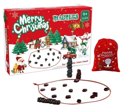 Produktbild von Magnetisches Brettspiel, Puzzle-Strategiespiel, Weihnachtsversion