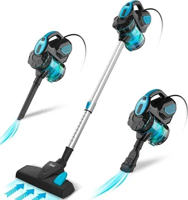 Immagine prodotto di Aspirapolvere 3 in 1 da 18.000 Pa - Aspirapolvere multifunzione - Serbatoio da 1,2 litri - 23 kPa/600 W - Cavo da 6 m - Filtro HEPA - Per tappeti e pavimenti duri - Blu