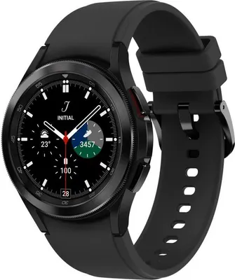Produktbild von Samsung Galaxy Watch4 Classic - 42 mm - czarny - smartwatch z opaską Ridge Sport