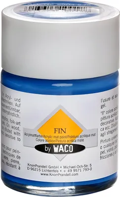 Produktbild von WACO 219004645 Acrylmattfarbe FIN blau