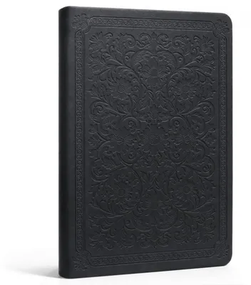 Obrázek produktu pro Notýsek A5, prázdné stránky, 256 stran, papír 120 g/m², umělá kůže, černá barva, formát pro bullet journal, vintage styl