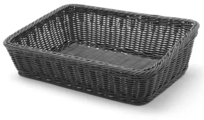 Immagine prodotto di HENDI Brotkorb, abgeschrägt, Schwarz, 400x300x(H)120mm