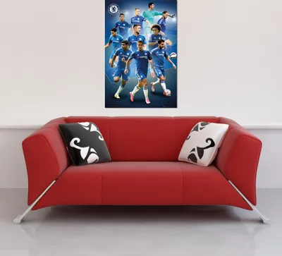 Immagine prodotto di Chelsea FC - Poster - Giocatori 15/16 + 1 confezione di tesa Powerstrips® - Contenuto 20 pezzi