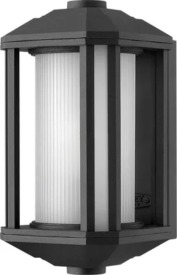 Produktbild von Wandlampe außen Glas Aluminium E27 IP44 29,2 cm hoch Schwarz Weiß Retro Design Wandleuchte