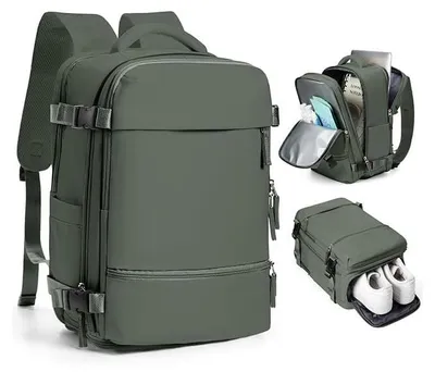 Obrázok produktu pre Elzusha – Veľký turistický batoh pre ženy a mužov, vodotesný batoh na notebook, rozmer 40x30x20