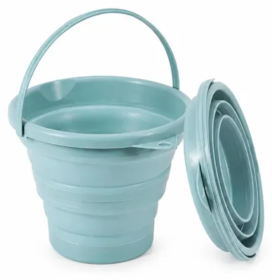 Falteimer 3 L blau – platzsparend für Camping & Reisen