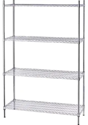 Obrázek produktu pro Skladový regál s drátěnými policemi, 1200 x 450 x 1800 mm (Š x H x V)