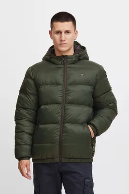 Zdjęcie produktu dla BLEND BHJacket Męska kurtka pikowana Kurtka zimowa Kurtka męska Kurtka z kapturem Kieszenie na zamek Szczegóły etykiety Regular fit