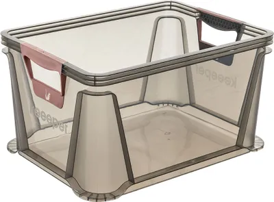 Image de keeeper boîte de rangement "luis" 20 litres gris-transparent