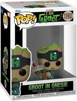 Produktbild von Ich bin Groot POP! Vinyl Figur Groot PJs w/book 9 cm
