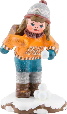 Produktbild von Winterkinder Schulmädchen (7cm) von Hubrig Volkskunst