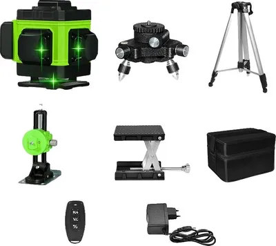 Obrázek produktu pro Laserová vodováha, zelený paprsek, samonivelační funkce, IE12A-BL12-H15