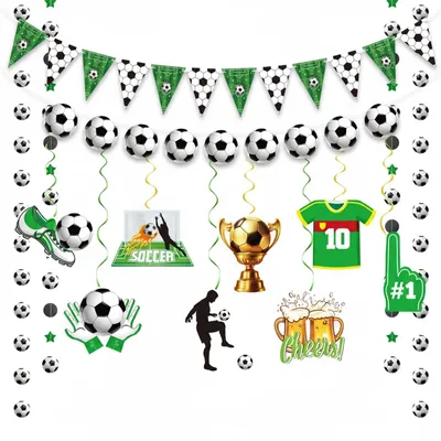 Productafbeelding van Voetbalfeestdecoratieset voor Sportieve Evenementen