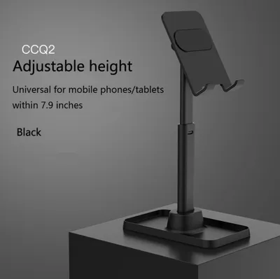 Immagine prodotto di Supporto per tablet del telefono cellulare Supporto da tavolo telescopico portatile per cellulare universale Q2 nero