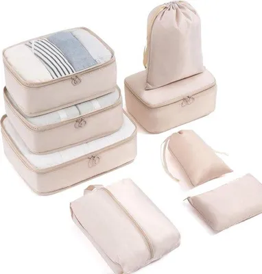 Produktbild von Famanu Packwürfel Set - Koffer Organizer für Backpack & Koffer - 8-teilig