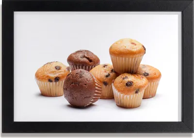 Produktbild von Bild 30x20 MDF-Rahmen, Wandkunst Cupcakes
