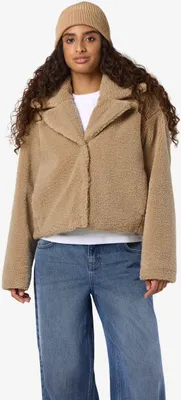Produktbild von NOISY MAY Modische Übergangsjacke mit Teddy-Look Größe: L