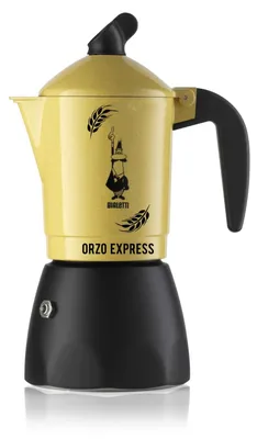 Produktbild von Bialetti Orzo Express, Mokka-Kanne, Schwarz, Gelb, Aluminium, 2 Tassen, Orzo Express, CE