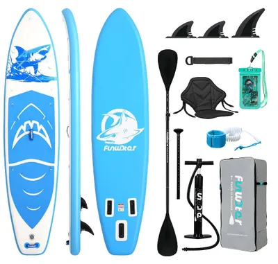 Image de Planche gonflable SUP - Paddleboard - Stand Up Paddleboard - Planche gonflable - Planche de surf SUP - 350x84x15 cm