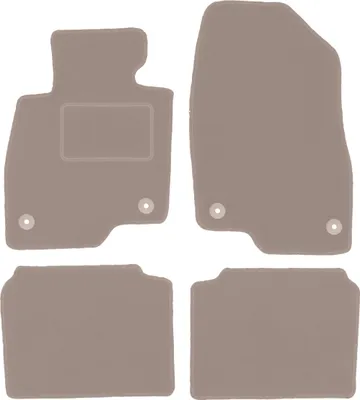 Immagine prodotto di Tappetini auto in velluto per Mazda 6 GJ III station wagon (2012-) - set di tappetini LUX beige (4 pezzi)