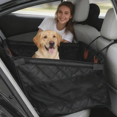 Produktbild von Hunde Autositz, Wasserdichter Rutschfester Haustier Autositz Hund, hundesitz Auto rückbank, Hundeautositz Hundesitz Mittlere, Hunde autositz rückbank