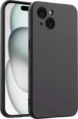 Produktbild von Hülle für Apple iPhone 15 Handyhülle Back Cover Silikon Case Bumper in Schwarz