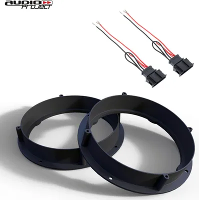 Produktbild von Audioproject A416 - Set Lautsprecherringe + Adapter Kabel für VW Golf 6 7 Passat Bora Beetle SEAT Leon Toledo Ateca Skoda Fabia Oktavia Yeti 165mm Lautsprecheradapter Halterungen