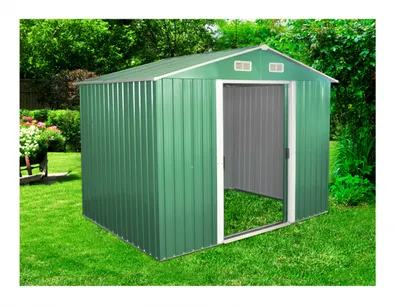 Image de Maison de jardin en métal Stanley I 226 x 162 cm vert