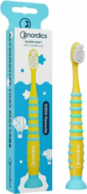 Produktbild von NORDICS Premium Kinderzahnbürste 10500 Gelb 1 Stk.