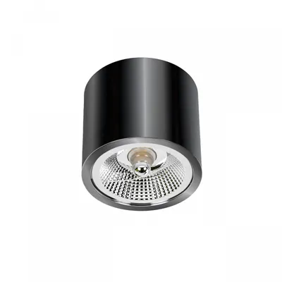 Produktbild von Deckenspots schwarz D-120mm AR111 GU10 IP20 rund verchromt