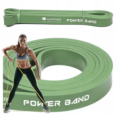 Zdjęcie produktu dla GUMA oporowa POWER BAND MOCNA taśma TRENINGOWA DO ĆWICZEŃ 11-26 KG SAPPHIRE