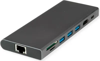 Image de VALUE Station d'accueil USB-C HDMI+GbE+3xA+1xC+ 1xTF/SD+1xC PD 1x Audio 4K - audio/multimédia - numérique/données - numérique/affichage/vidéo - réseau (12.99.1138)