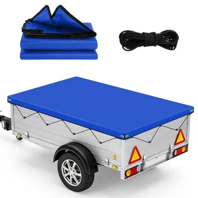 Produktbild von Anhängerplane Flachplane 207,5 x 114 cm Blau 600D Oxford