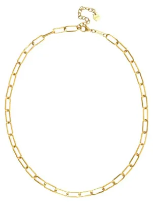 Produktbild von Elegantes Schmuckstück: Damen-Halskette aus Modeschmuck mit goldfarbenem Finish