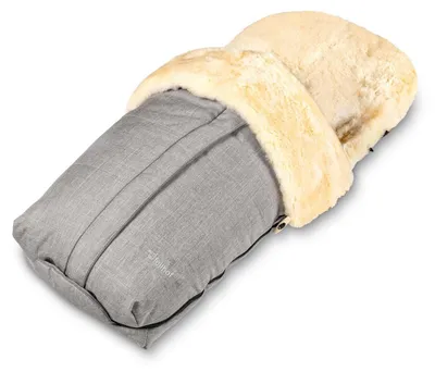 Produktbild von Fellhof Kinderwagen-Fellsack Lammfell-Fußsack Cortina black-melange