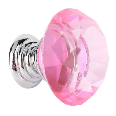 Produktbild von Türknöpfe,Rosa Kristallknopf,Kristallglasknöpfe,Rosa Knöpfe,Rosa Kristalltürknöpfe,Griffknopf