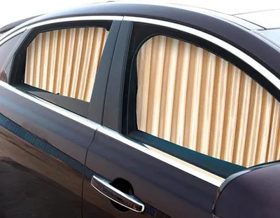 Produktbild von Sonnenschutz für Seitenfenster für den Auto (2 Stück), magnetisches Automöbelrollo, UV-Strahlen blockieren und Privatsphäre, Gold