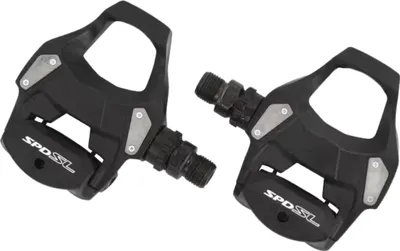 Obrázek produktu pro Shimano PD-RS500 – SPD-SL silniční pedály pro začátečníky, široká platforma, ocelová vložka, osa Cr-Mo, 320 g