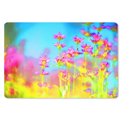 Produktbild von MuchoWow® Mauspad Mousepad Blumen - Kunst - Psychedelisch 27x18 cm - Mousepads - Maus Mat - Pad - Mausunterlage - Büroartikel - Desk Matten