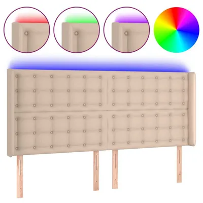 Obrázok produktu pre Čelo postele kapučínové 203x16x118/128 cm umelá koža