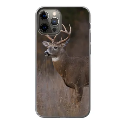 Produktbild von MuchoWow® Handyhülle Schutzhülle Hülle für iPhone 13 Pro Herbst - Hirsche - Gras - Natur - Tiere Silikon Softcase Handy Hülle - Handy-Tasche