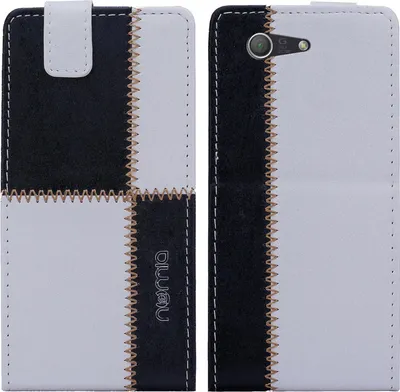 Produktbild von Sony Xperia Z3 Compact Numia Flipstyle Weiss-Schwarz