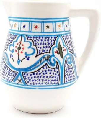 Image de Cruche à eau Marocain Turquoise 1L