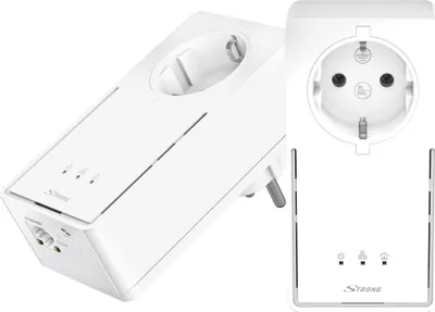 Immagine prodotto di Strong POWERL2000DUOEU Kit adattatore Powerline UE 2000 Mb